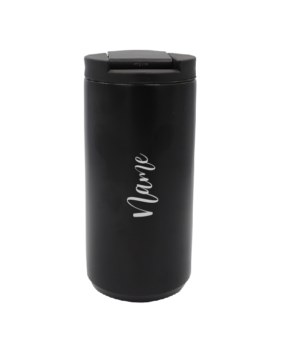 Anti-slip Tumbler - 380ml Black Coffee Tumbler